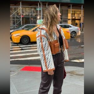 Fendi Cropped Transparent Rain Coat